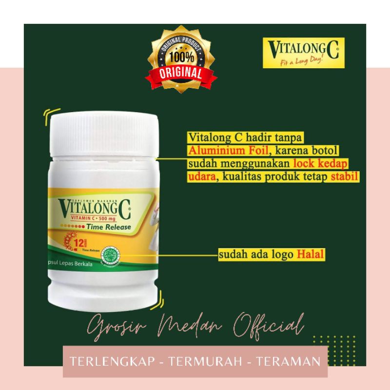 VITALONG C VITAMIN C AMAN DI LAMBUNG BAIK UNTUK DAYA TAHAN TUBUH ANTI VIRUS