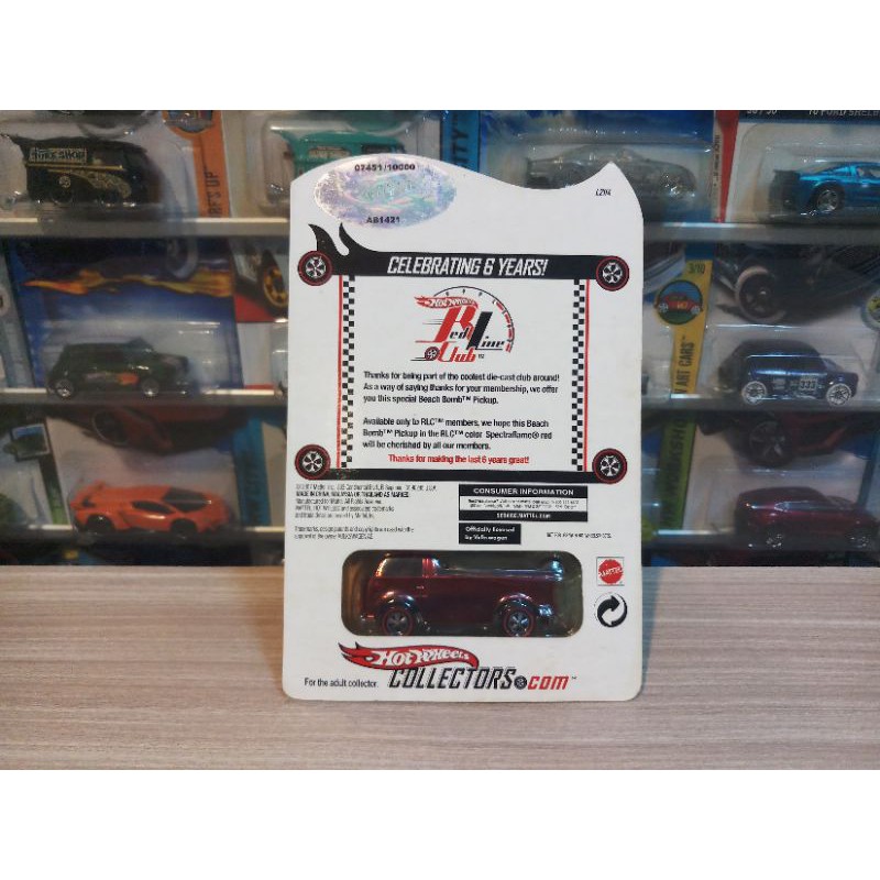 HOT WHEELS BEACH BOMB PICKUP - CLUB EXCLUSIVE RLC