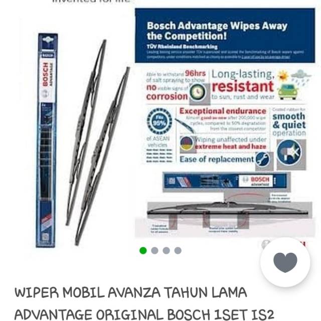 Wiper avanza lama