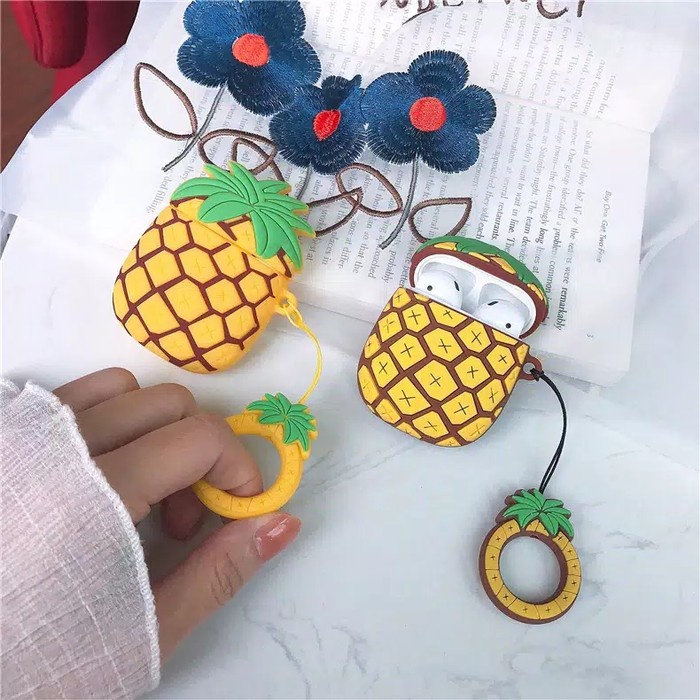 Case 3D Airpods Buah Nenas Inpods12 Dan Airpods Gen 1 2 Casing Premium Grosir