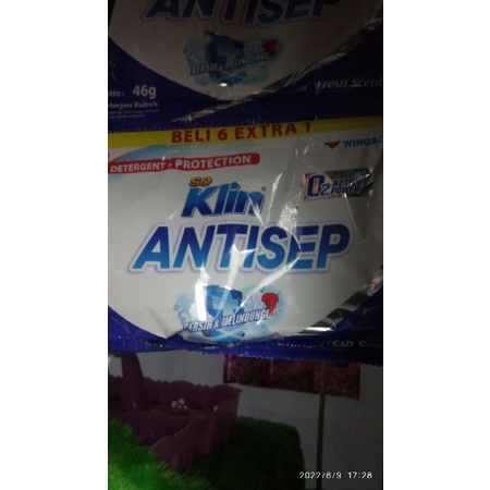 Gratis Ongkir Freeong 7pc Renceng Renteng Deterjen Soklin Antisep 46gr Ecer Seribu Detergent Murah K