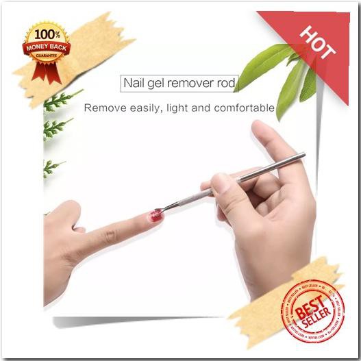 

GRATIS ! Triangle rod stick pen remover gel polish stainless steel nail pusher