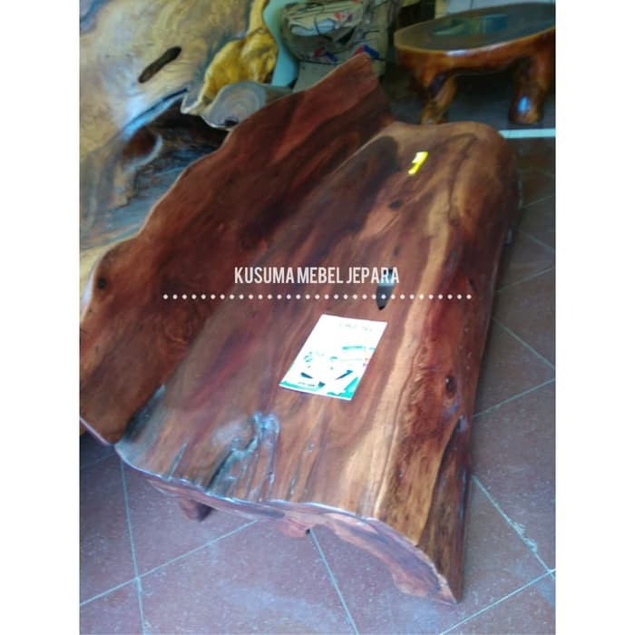 Kursi Bangku Tamu Suar Wood Solid Natural Kayu Trembesi (Panjang 150cm, Lebar 60cm)