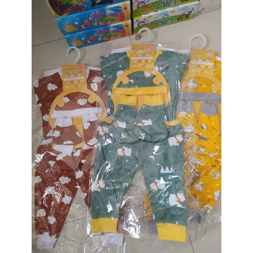 BEST SELLER!! SETELAN LENGKAP BAYI BAJU LENGAN PANJANG YOBEL