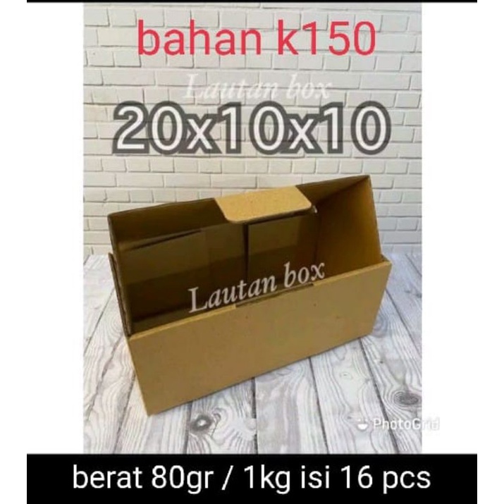 

Kardus 20x10x10 cm box die cut dus murah packaging