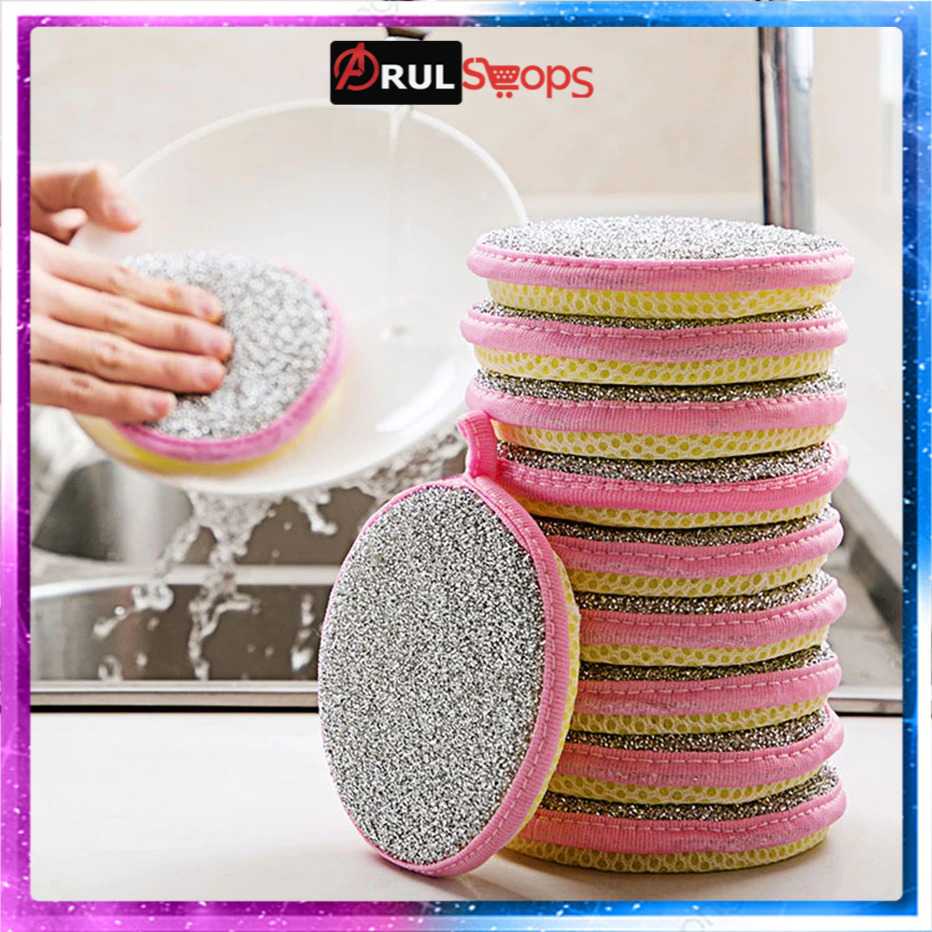 ARS - SpongeJob Spons Cuci Piring Double Sides Cleaning Sponge 3PCS - 21203W