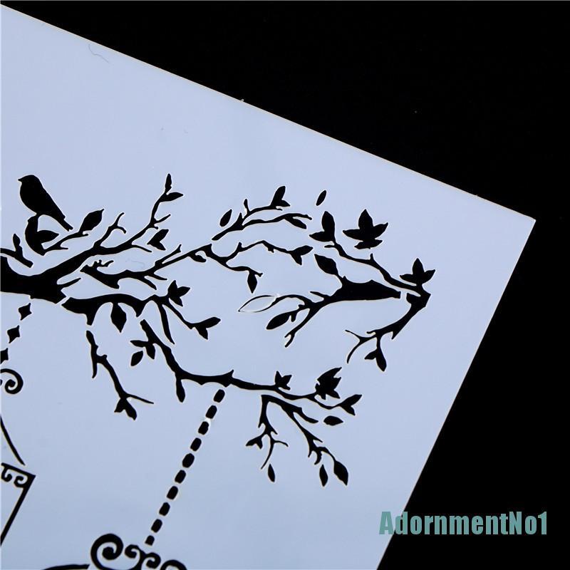 (AdornmentNo1) Cetakan Stensil Cutting Dies Motif Burung Hantu Untuk Scrapbook / Craft Diy