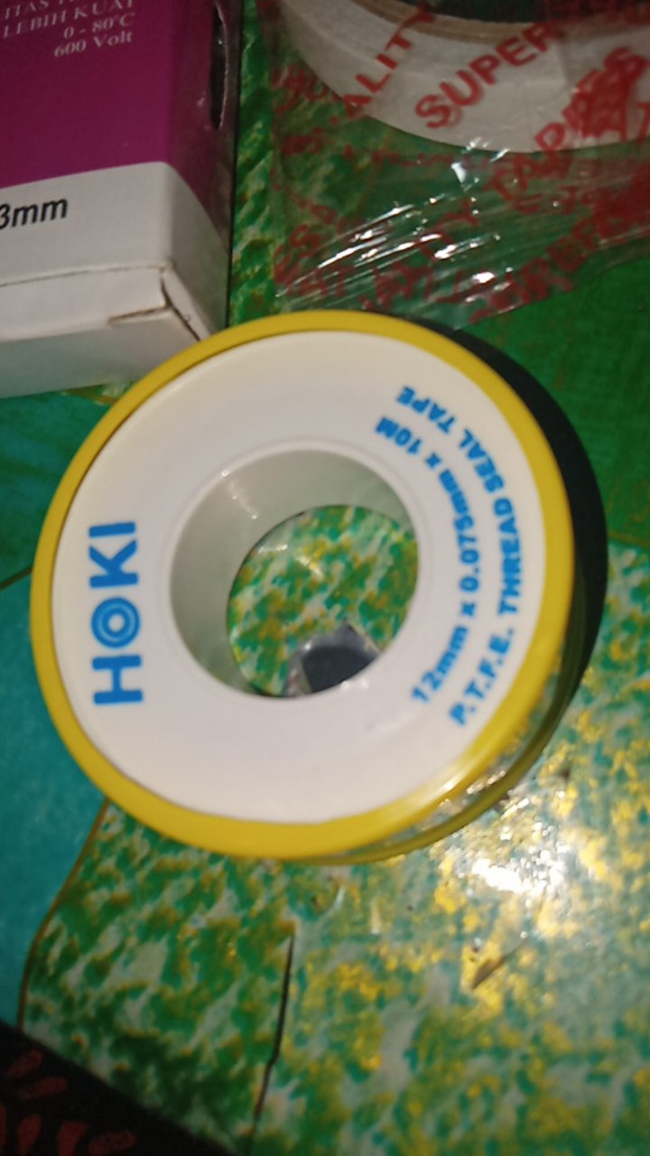 (eceran) Seal Tape Hoki Tape 12mmx0.075mmx10m