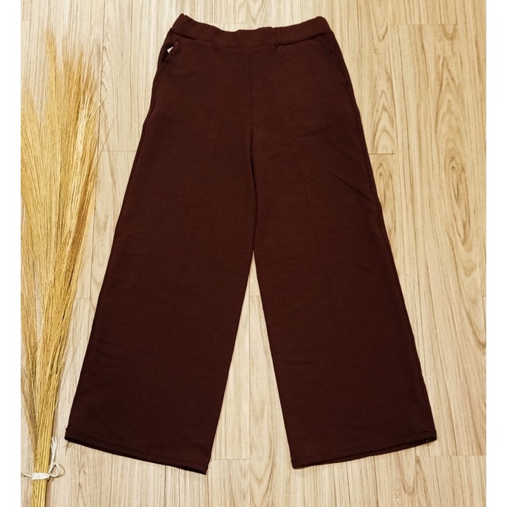 Celana Basic Panjang / Celana Casual / Celana Wafle Street / Kulot Panjang Wanita / Celana Panjang Wanita harian-Coktu