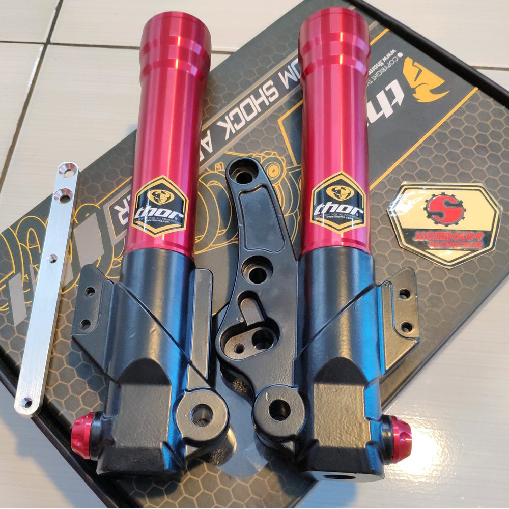 Bottom Shockbreaker Depan NMax Thor Merah