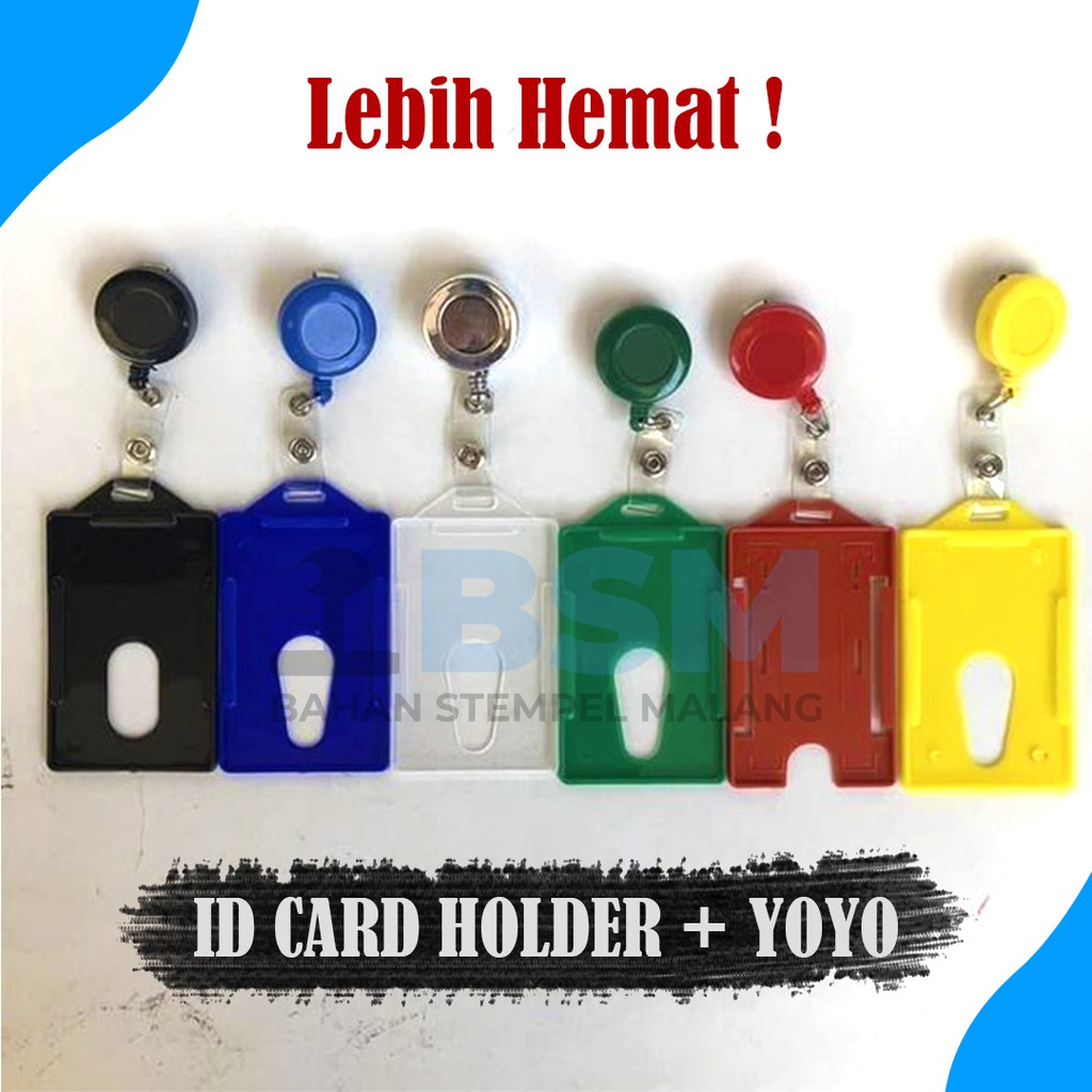 

Paket Id Card Holder + Yoyo - Tempat Id Card Untuk Karyawan / Pegawai