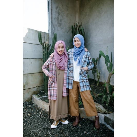 BLAZER ANAK TANGGUNG BLAZER KOTAK-KOTAK FLANEL hi.hanna_id Blazer Anak | Flanel Blazer