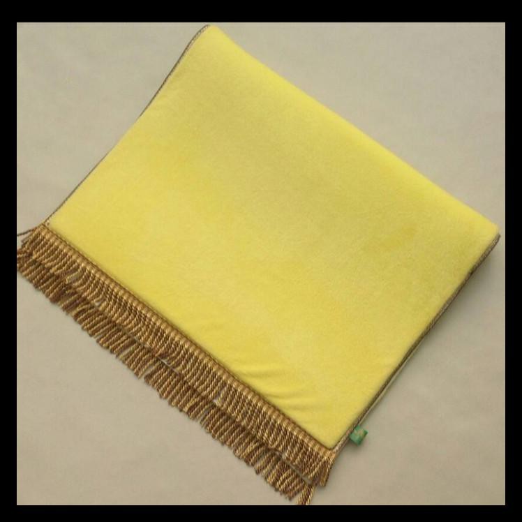 DISKON SAJADAH JUMBO XL KUNING WARNA POLOS BUSA EMPUK 