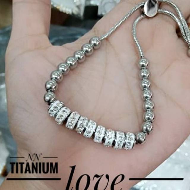 Titanium gelang serut 0308k