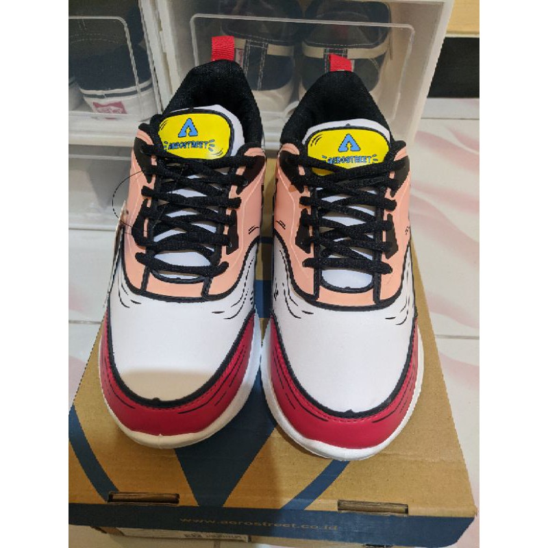 Aerostreet 2D Cartoon Biru Peach