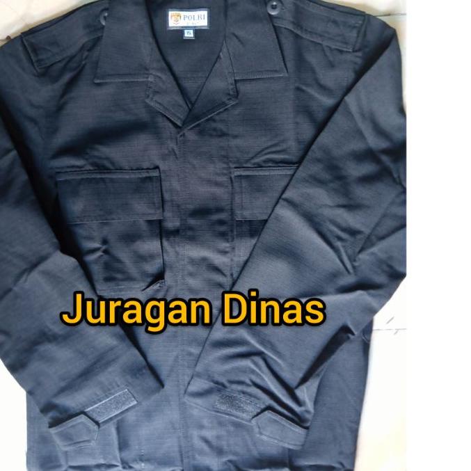 *Hot* Atasan baju pdl hitam brimob jatah polri bahan ripstok Dijamin