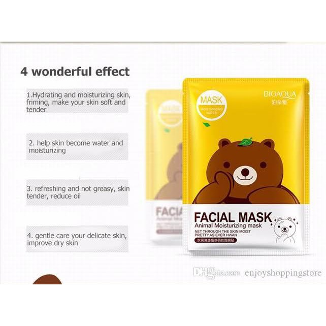 Bioaqua Animal Moisturizing Mask Sheet Bio Animal Berat 29 Gram Face Mask Line Edition Cod Shopee Indonesia