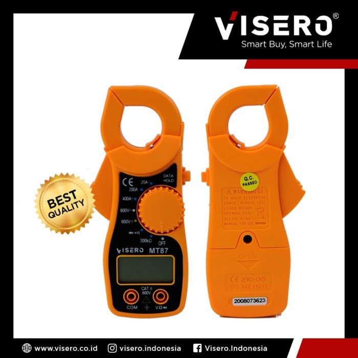 Clamp Meter / Ampere Meter / Tang Ampere Digital Visero (MT-87)