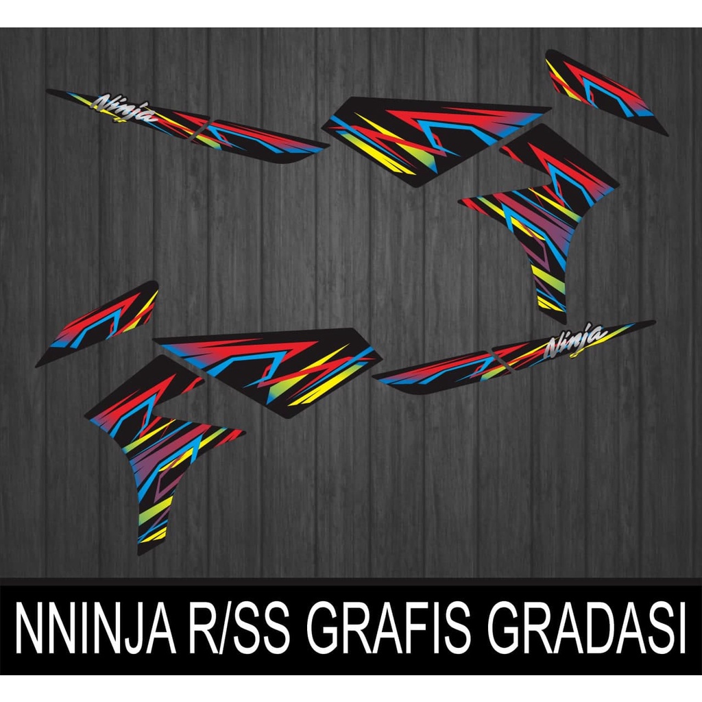 STIKER STRIPING NINJA R/SS GRAFIS GRADASI