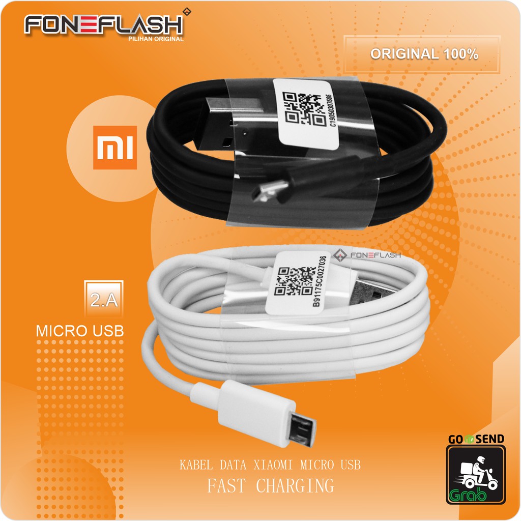 Kabel Data original Xiaomi Redmi 2 3s 3x 4 4A 5a 5 Plus 6 pro 6A 7 7A Note 3 4X mia2 lite CABLE ORI