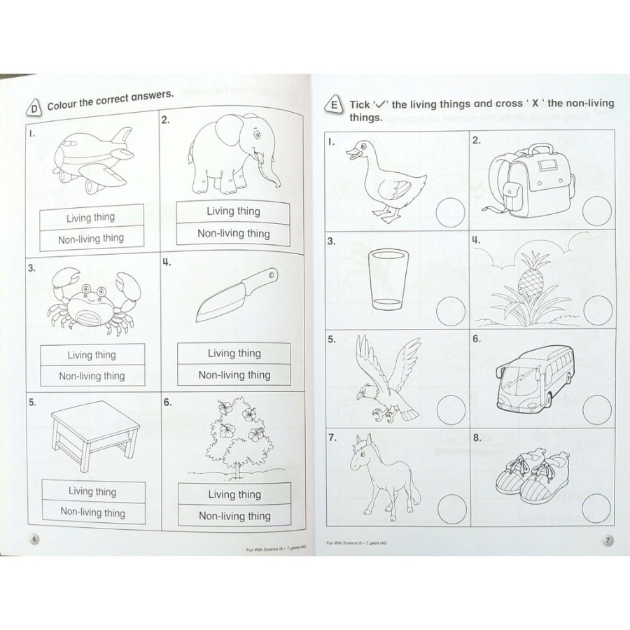 Fun With Mathematics Science Activity Book for Preschool P1 6-7 years old