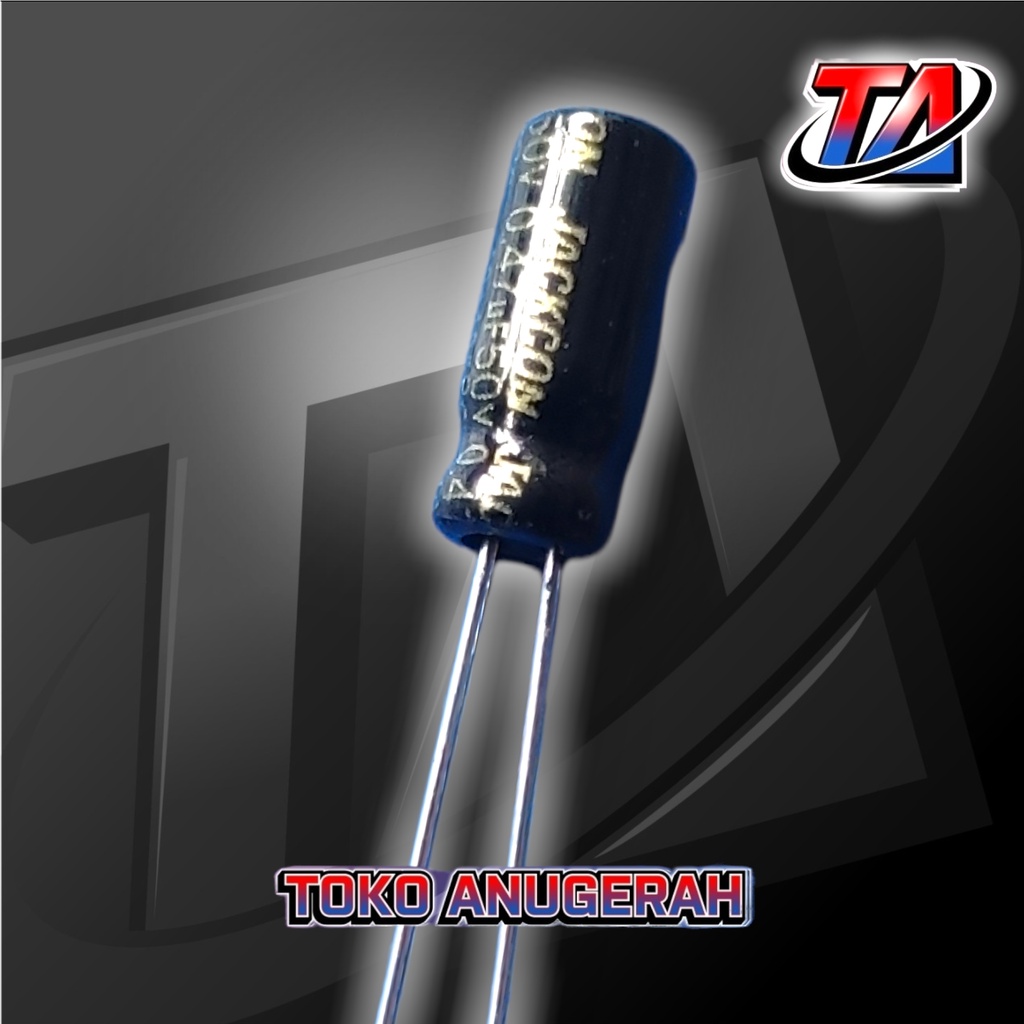 Kapasitor Elco 0.47UF 50V / 0.47UF50V
