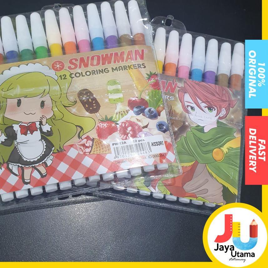 

10.10 Promo Brand Spidol 12 Warna Snowman