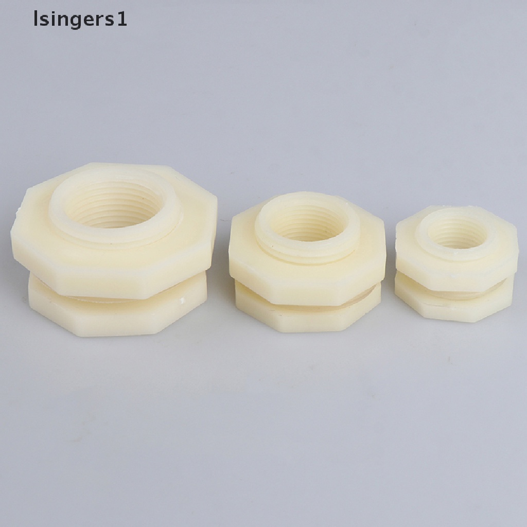 (lsingers1) Konektor Pipa Tangki Air Akuarium Bahan ABS Ukuran 1 / 2 &quot;3 / 4&quot; 1 &quot;