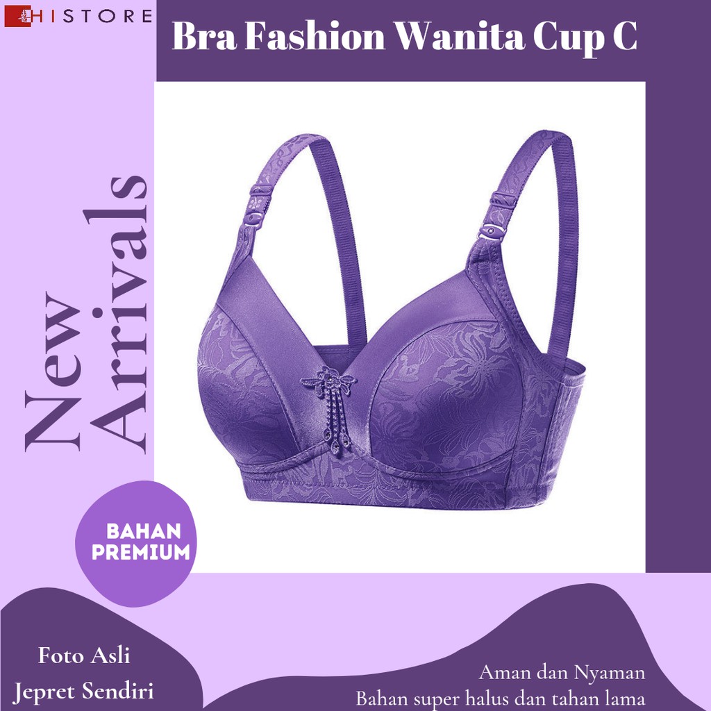 [HI]Bra BH JUMBO CUP C Fashion Wanita Bra wanita Premium BH Busa Tipis Tanpa Kawat Sangat Nyaman 888