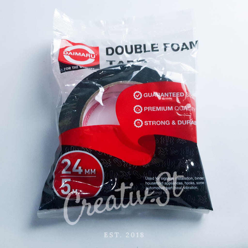 

DAIMARU Solasi Double Foam Hijau Dua Sisi 24 Mm X 5 M