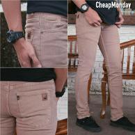 AG  celana jeans skinny pria warna krem (cream) Premium