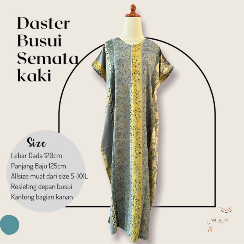 DASTER BUSUI SEMATAKAKI|DASTER ADEM|DASTER SEMATA KAKI | DASTER RAYON | DASTER PANJANG| DASTER MURAH-364