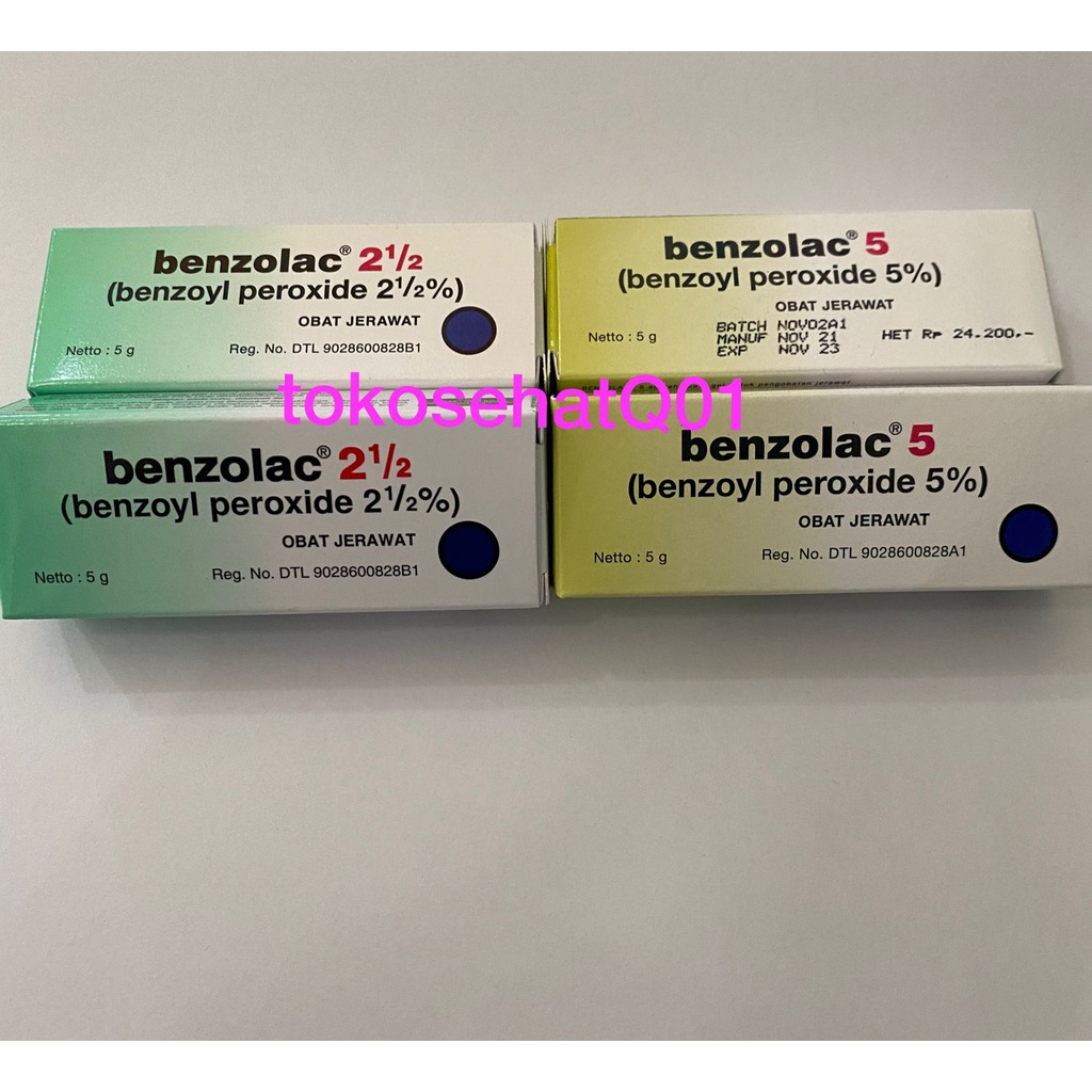 Benzolac 2,5% / 5% - Obat JERAWAT