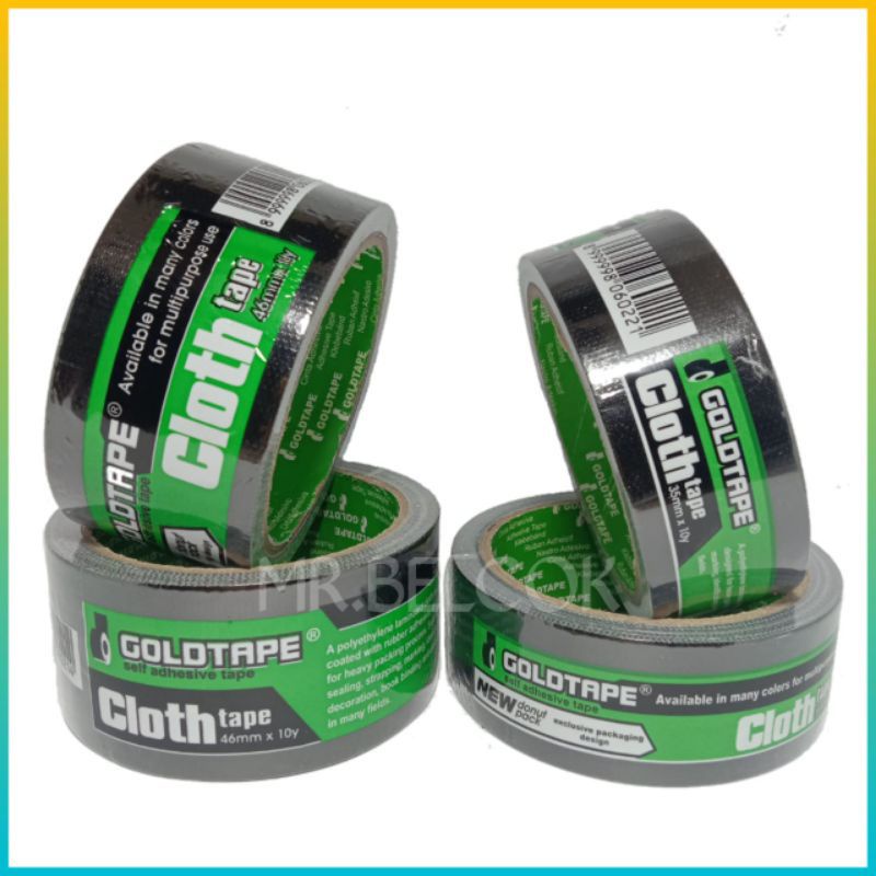 

Lakban Kain Goldtape 35 mm dan 45 mm Hitam
