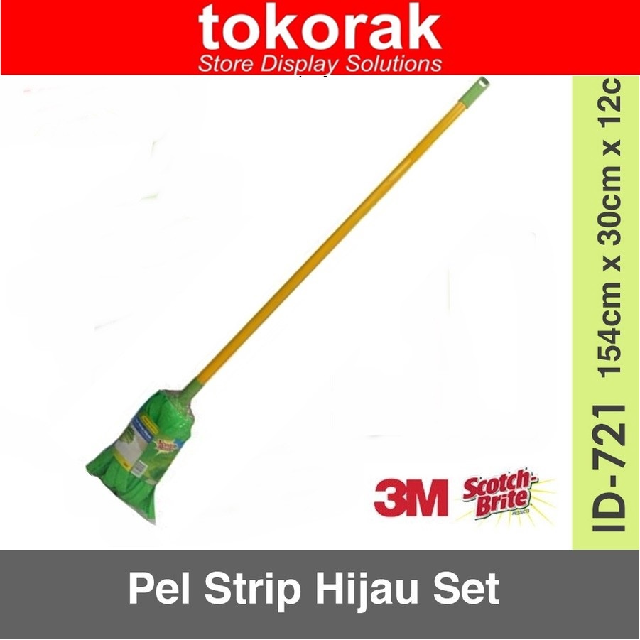 3M SCOTCH BRITE KAIN PEL STRIP HIJAU SET ID- 721 - ALAT PEL