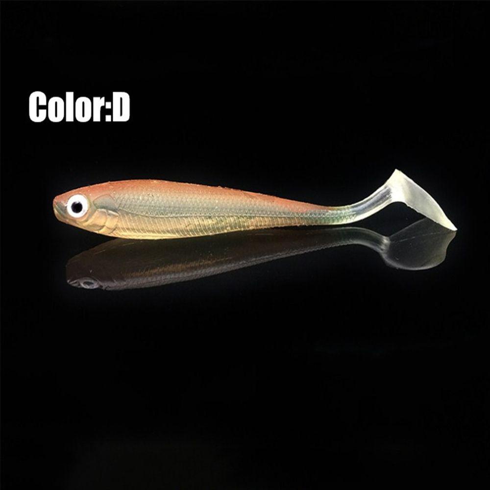 Suyo 5Pcs/lot Umpan Pancing Cacing Stabil Buatan 9cm 5g Swimbait