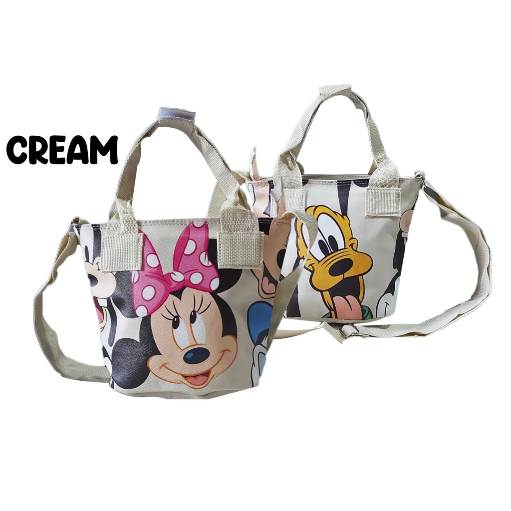 Tas Selempang Anak Motif Mickey Minnie - Slingbag - Tas Wanita - Tote Bag - MOJI