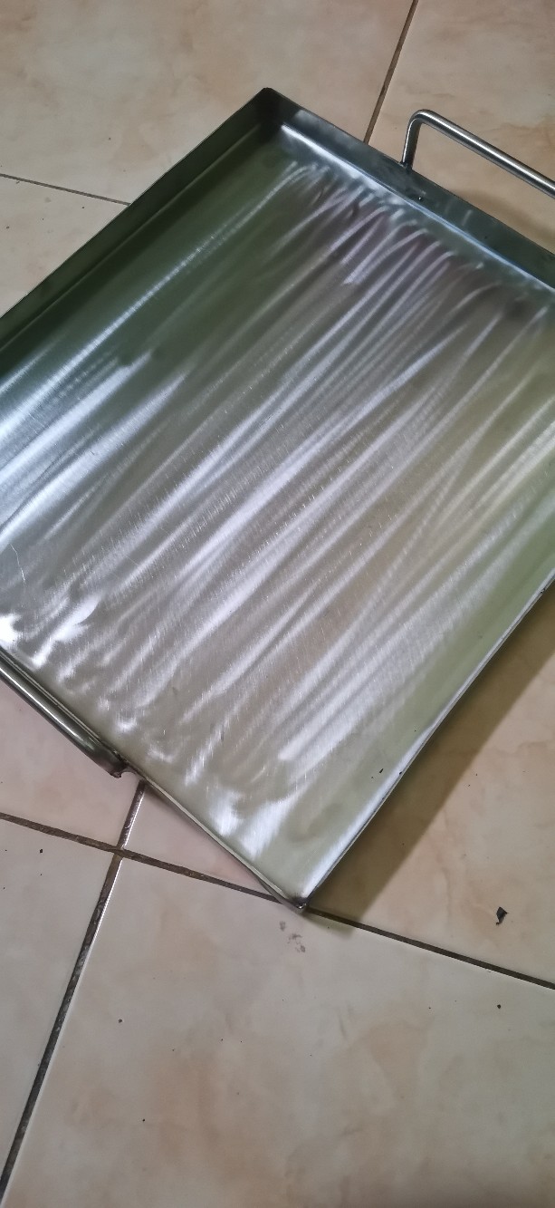 [2mm] Wajan Roti Bakar Stainless / Wajan Burger Stainless / Wajan Kebab Stainless/ Wajan Persegi