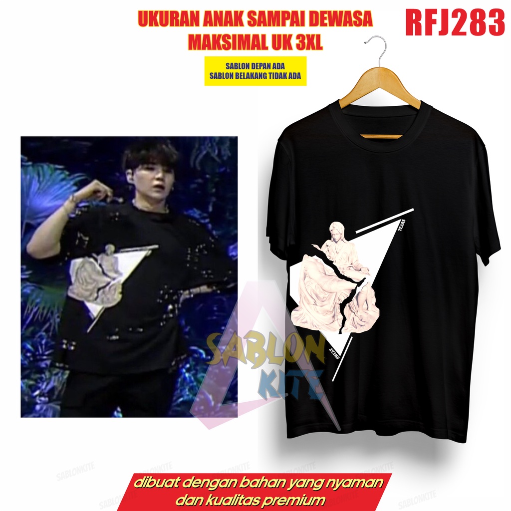 MURAH!!! KAOS SUGA YOONGI PATUNG RFJ283