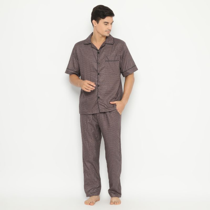 HANA SLEEPWEAR PIYAMA / BAJU TIDUR PRIA / WANITA ( COUPLE )  100 % COTTON-Will Men Pajamas