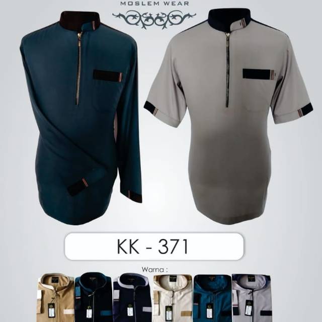 Koko kemeja resleting arzun premium