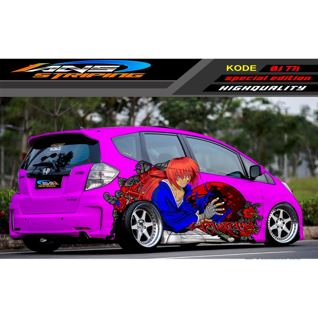 STICKER MOBIL HONDA BRIO AGYA JAZZ AVANZA YARIS / DECAL STICKER MOBIL JAZZ / STIKER MOBIL