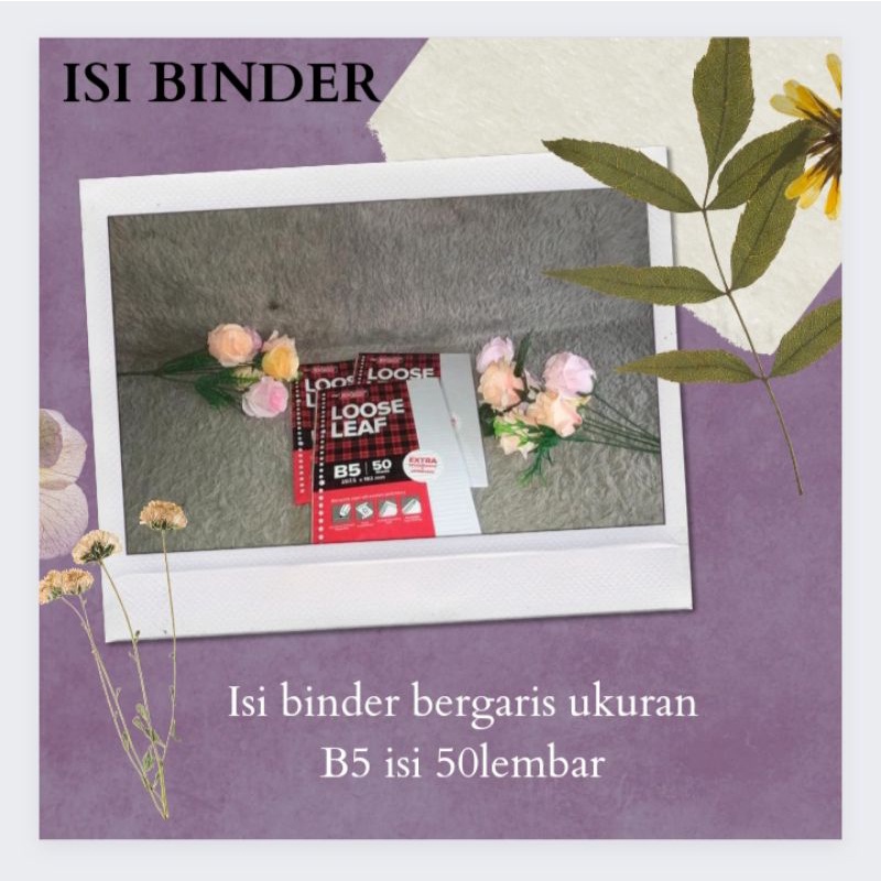 

isi binder B5 50 lembar