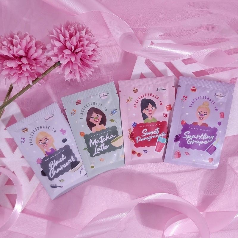(BPOM) Anneliese Masker Komedo Gelatin Peel Off Masker Gelatin TW Maskom Blackhead Mask by Anneliese