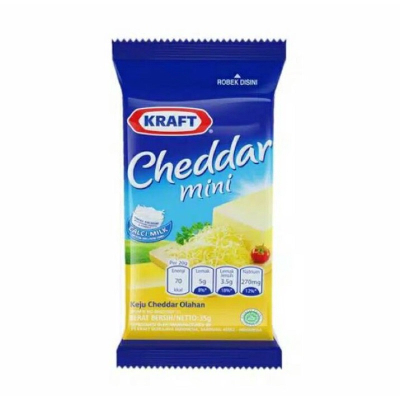 

KEJU KRAFT CHEDDAR MINI SACHET 35GR