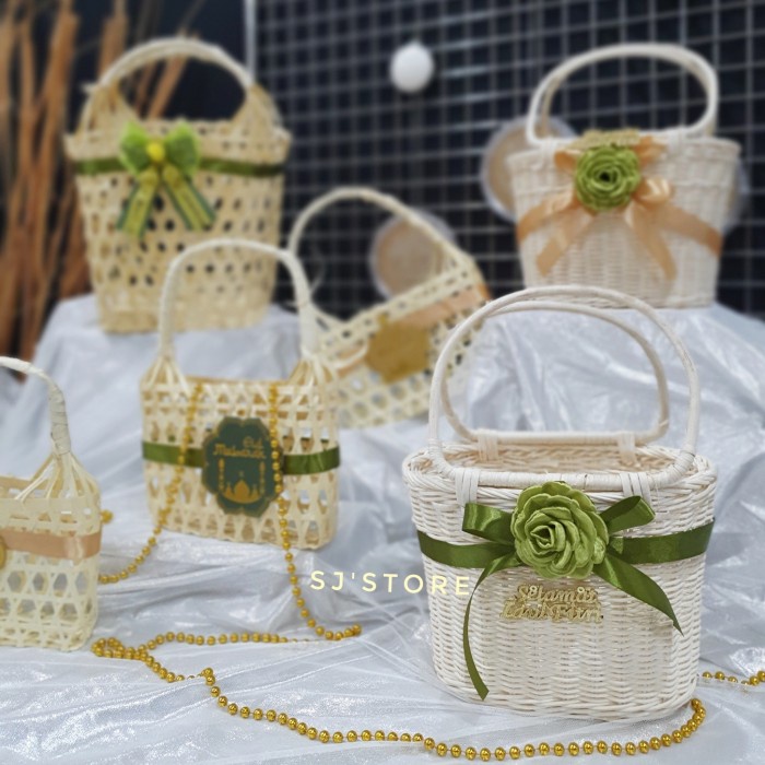 

Box hampers tas keranjang lucu angpao lebaran idul fitri