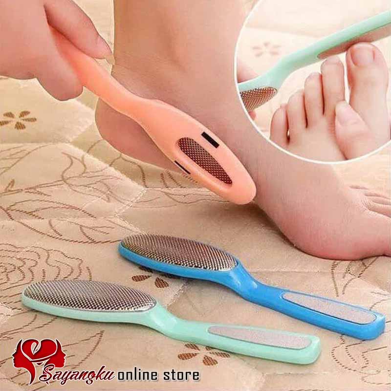 2in1 Alat Pedicure Manicure. Stik Amplas Penghalus Tumit dan Kikir Kuku 2 Sisi