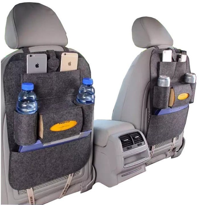 Car Seat organizer Tas mobil Multifungsi dipasang di belakang jok