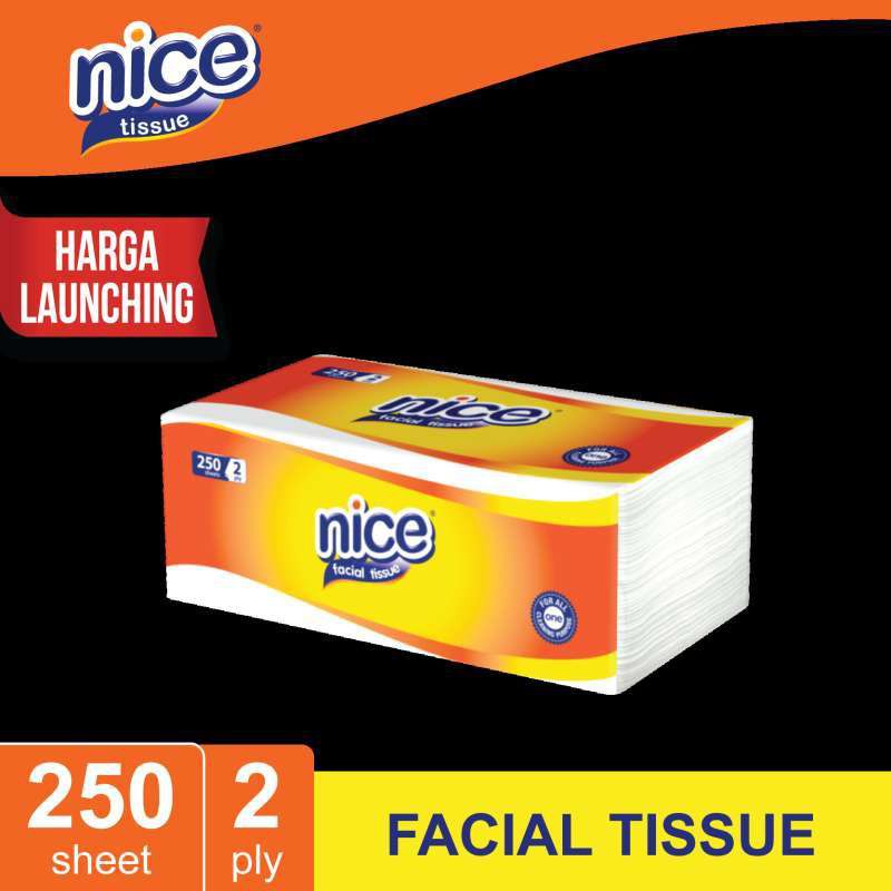 Tissue Nice 250 Sheets Tissu Tisue Tisu Nice Facial Wajah Toilet Makan-4