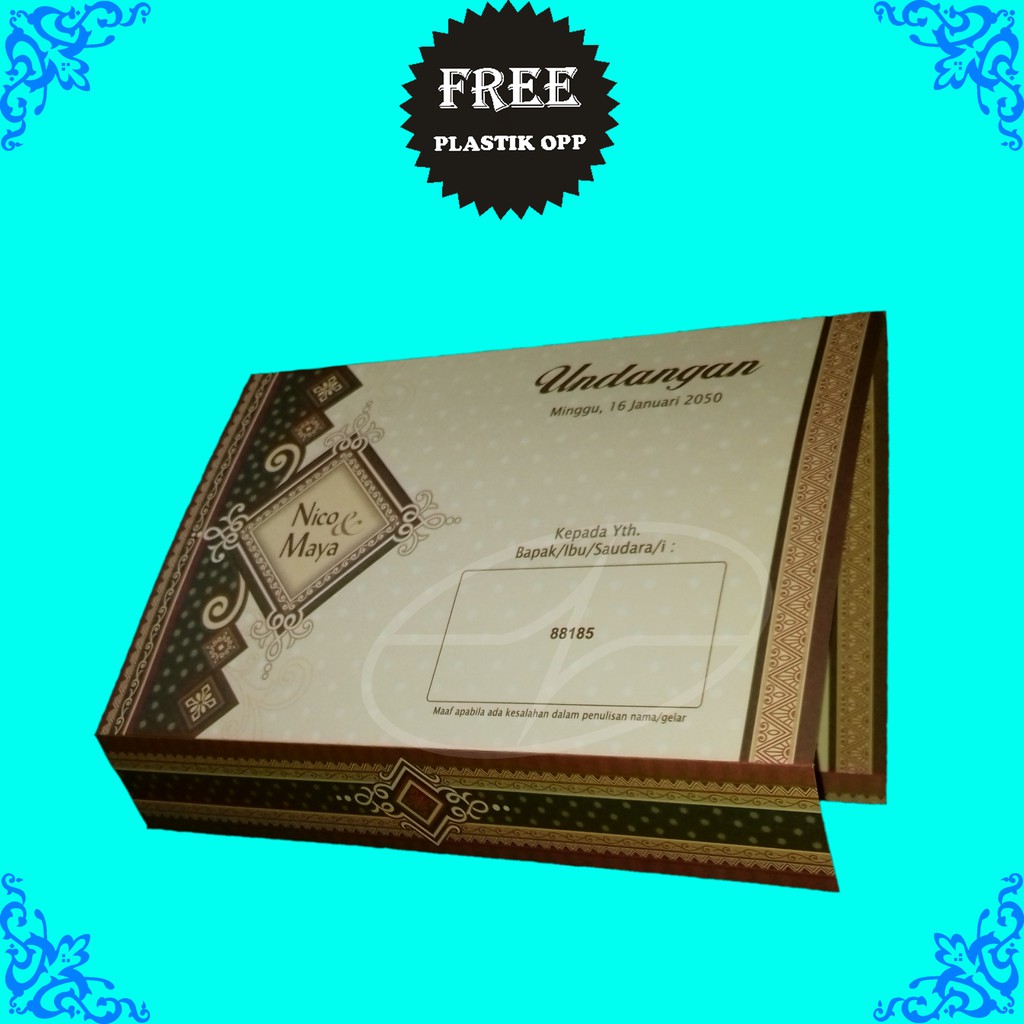 Blangko Kartu Undangan Pernikahan/Khitanan ERBA 88185 (Kosongan)_